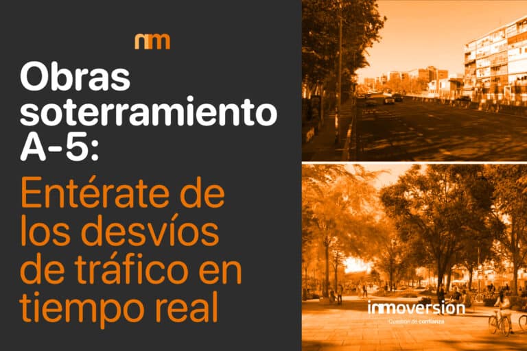 Obras por el soterramiento de la A5